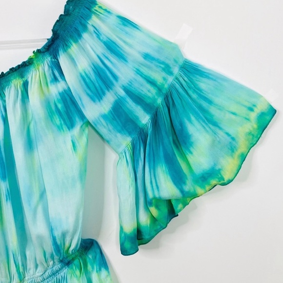 Boho Soul Off the Shoulder Jumpsuit Romper Size L - Picture 5 of 10